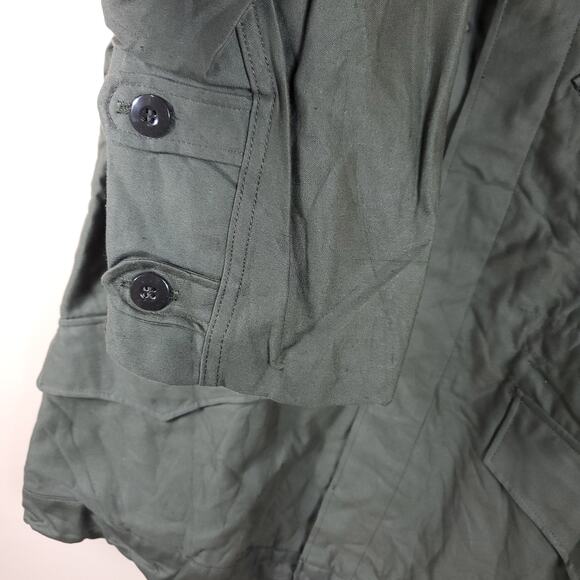 Vintage KL Army Surplus Green Cotton Utility Jacket Size M - Picture 6 of 11